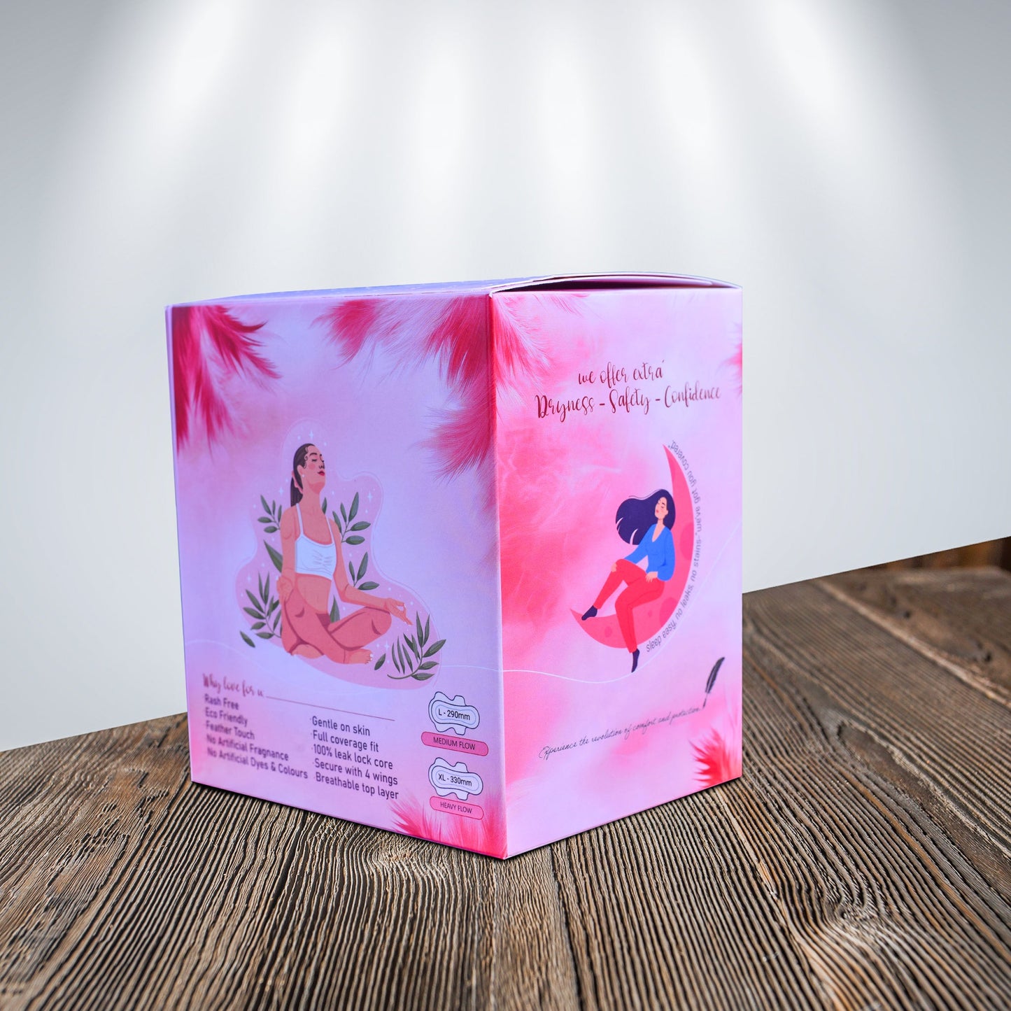 Love4u BUY 2 COMBO Premium Period Care Pouch Pack of 2(Total 24 N)( 12 L - 290mm & 12 XL - 330mm) - Love4u.store