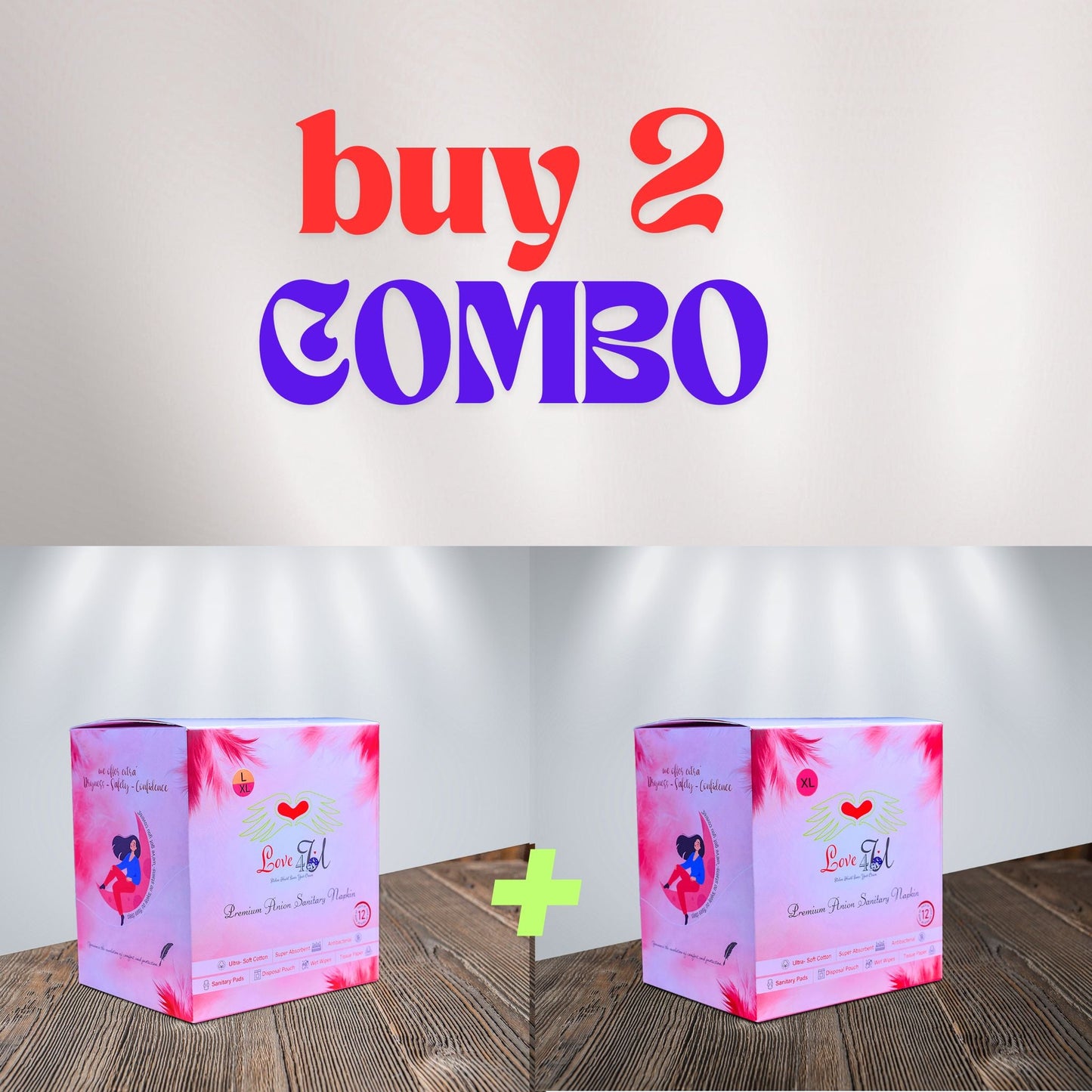 Love4U Period Care Pouch – Buy 2 Combo 8 L + 16 XL - Love4u.store