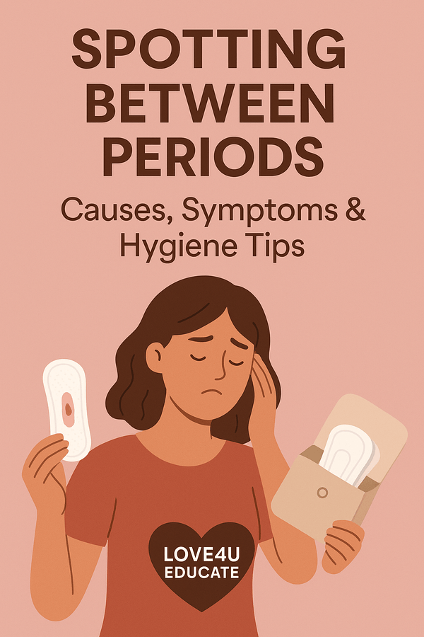💖 സ്പോട്ടിംഗ് (Spotting) — നിങ്ങളുടെ പീരിയഡുകൾക്കിടയിൽ കാണുന്ന ചെറു രക്തസ്രാവത്തെ കുറിച്ച് അറിയാം - Love4u.store