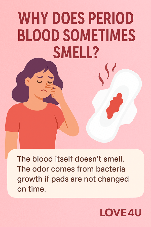 Why Does Period Blood Sometimes Smell? Causes, Tips &amp; Solutions | Love4U 🌸 - Love4u.store