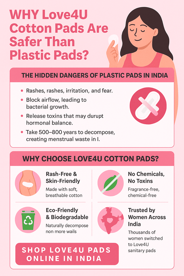 🌸 Why Love4U Cotton Pads Are Safer Than Plastic Pads? - Love4u.store