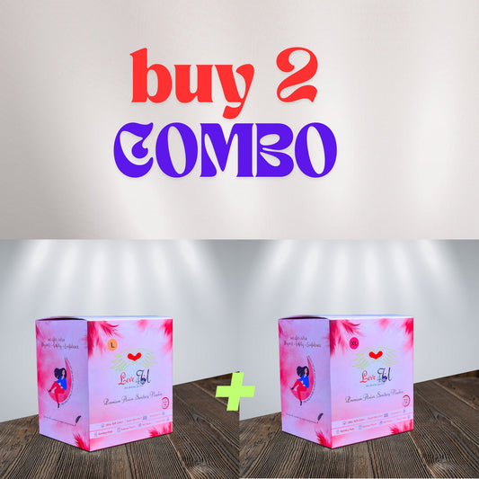 Love4U Period Care Pouch – Buy 2 Combo 12 L + 12 XL - Love4u.store