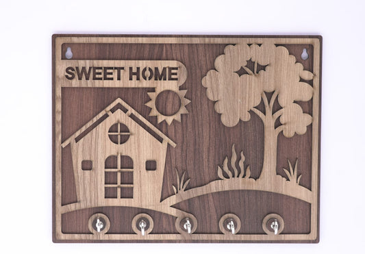 Seeet Home Wooden Keyholder - Love4u.store